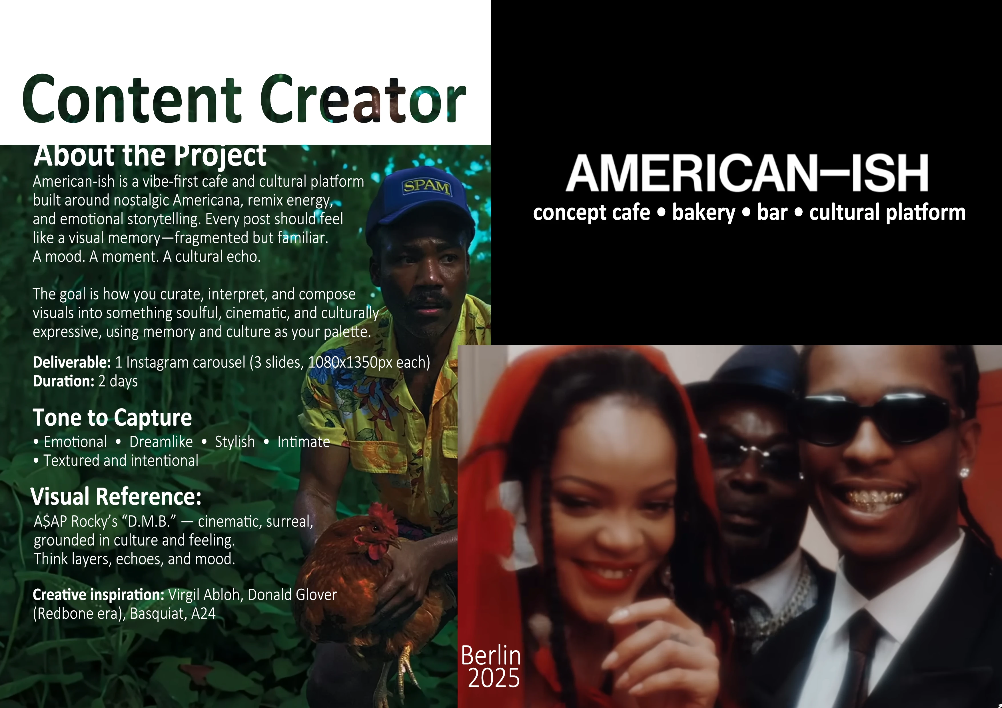 American-ish Branding Slide 1